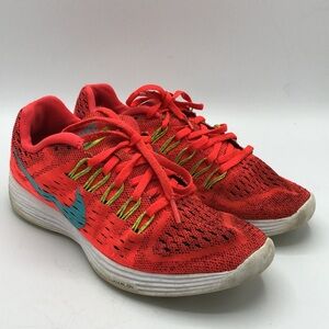 Nike Lunartempo Bright Crimson Aqua Volt Sneakers Shoes Womens 8 705462-600